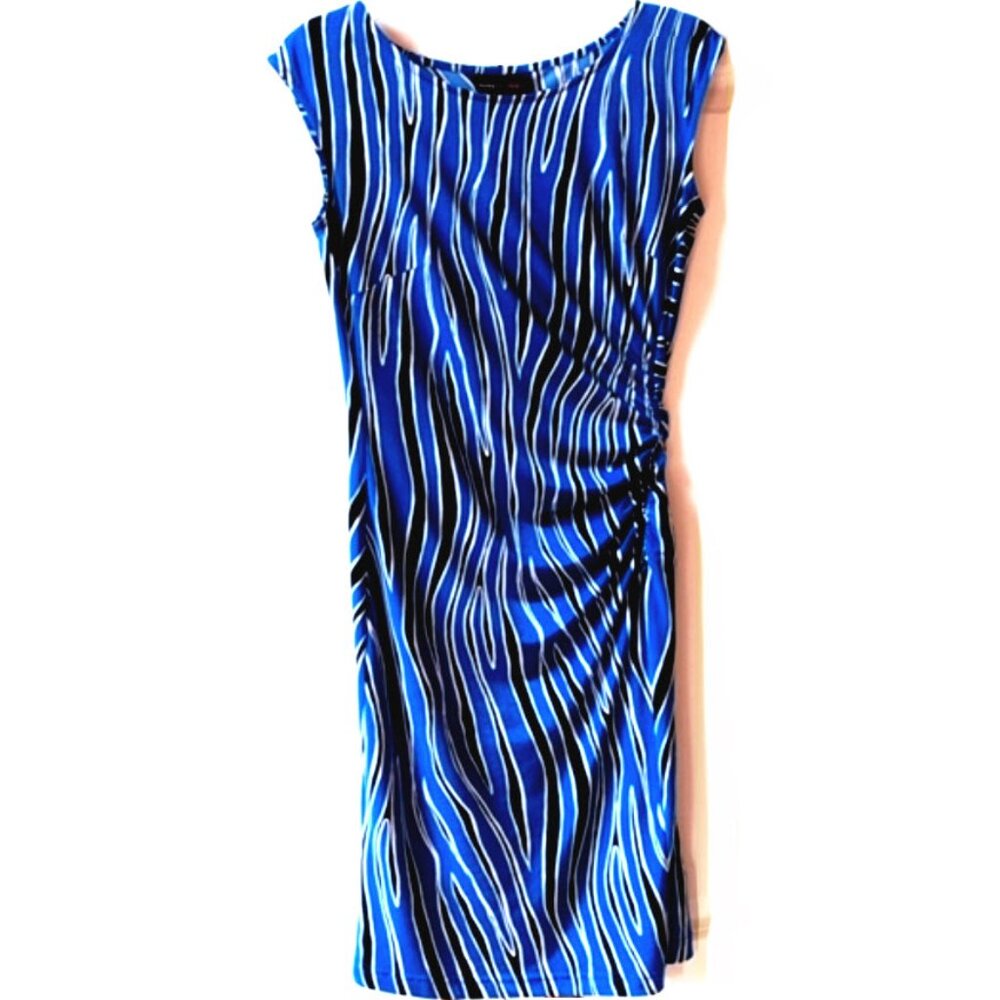 *3/$30* Dana Buchman Blue Stretch Dress - Picture 1 of 2